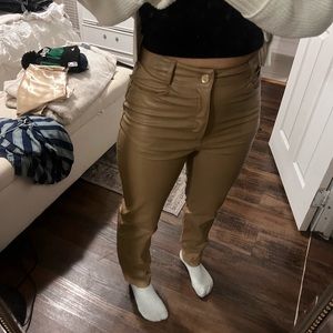 BRAND NEW leather Zara pants